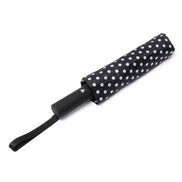 SELINI Compact Umbrella with White Polka Dots - Auto Open Umbrella