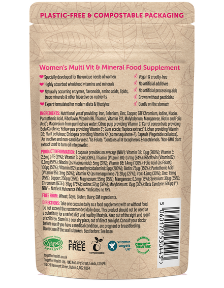 Women’s Multivitamin – Vegan – 30 Capsules