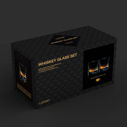 Grand Canyon Crystal Whiskey Glasses, Set of 2