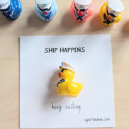 UNLIFTED INK Keep Sailing Mini Card | Nautical Duck Encouragement card