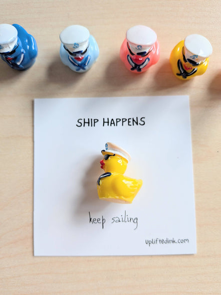 UNLIFTED INK Keep Sailing Mini Card | Nautical Duck Encouragement card
