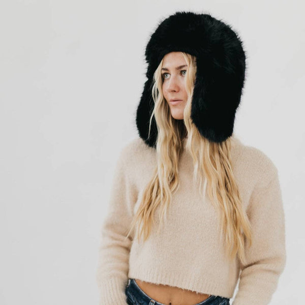 Pretty simple Bonnie Bomber Faux Fur Winter Hat