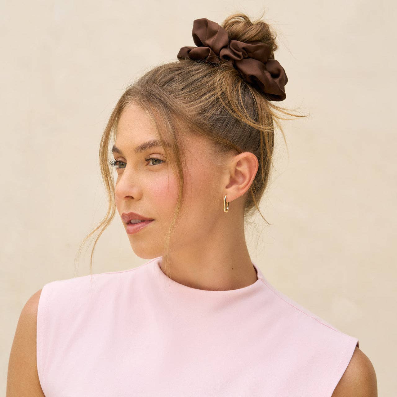 KITSCH Black & Chocolate Oversized Scrunchies