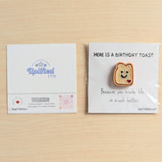 UNLIFTED INK Birthday Toast Card – Cute Mini Toast Pun Card 