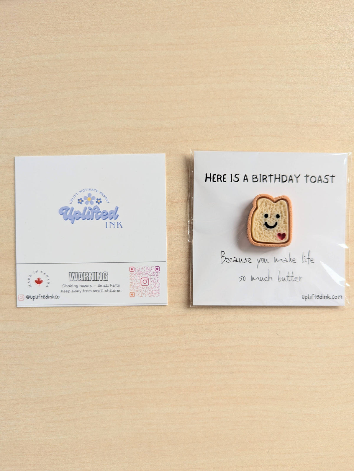 UNLIFTED INK Birthday Toast Card – Cute Mini Toast Pun Card 
