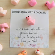 UPLIFTED Mother’s Day Card with Duck, Cute Mom Card from Daughter Son