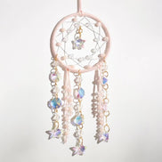 Crystolver Woven round/moon Suncatcher Hanging