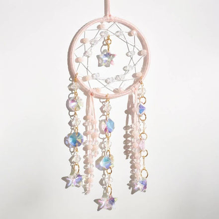 Crystolver Woven round/moon Suncatcher Hanging