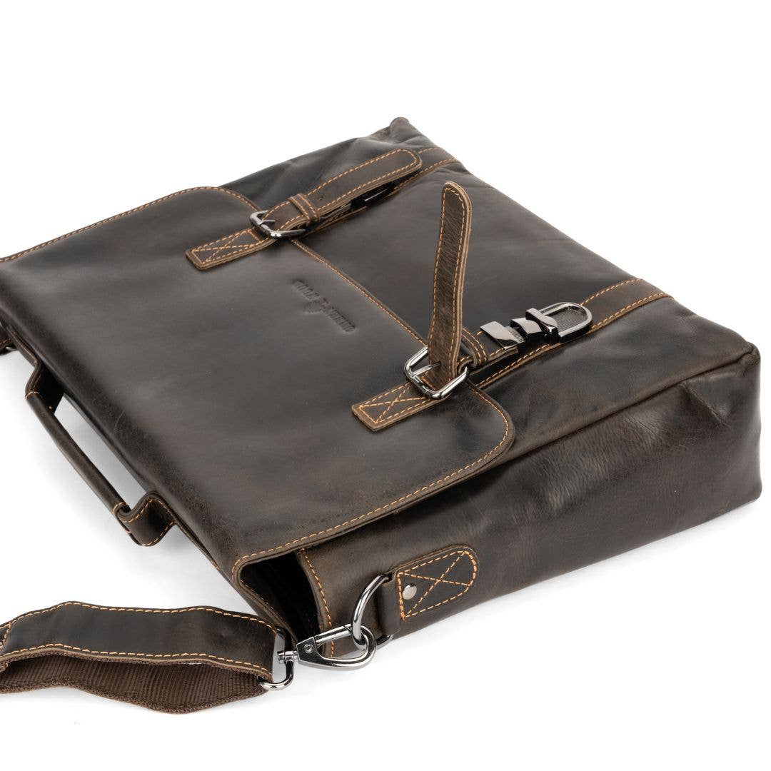 GREENWOOD LEATHER Leather Laptop Bag Portland GW196653