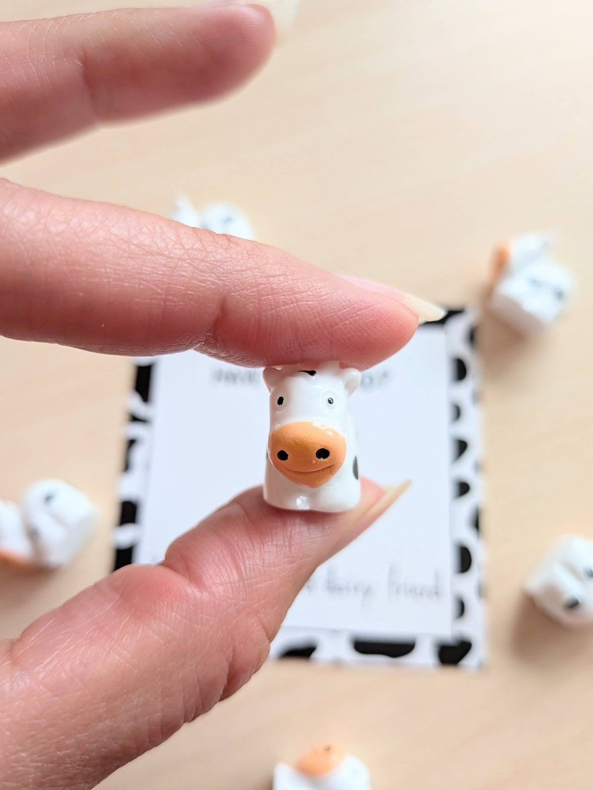 UNLIFTED INK Legendary Friend Card & Cow Figurine with Personal Note