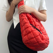 24 POPS Oversized Quilted Carryall Crossbody Bag