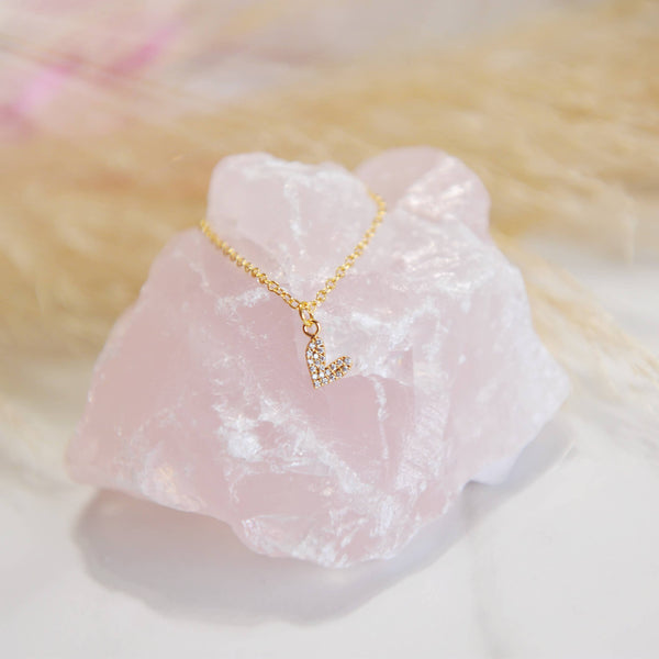 OH SO LOVELY CHERISH / Dainty Heart Charm Necklace