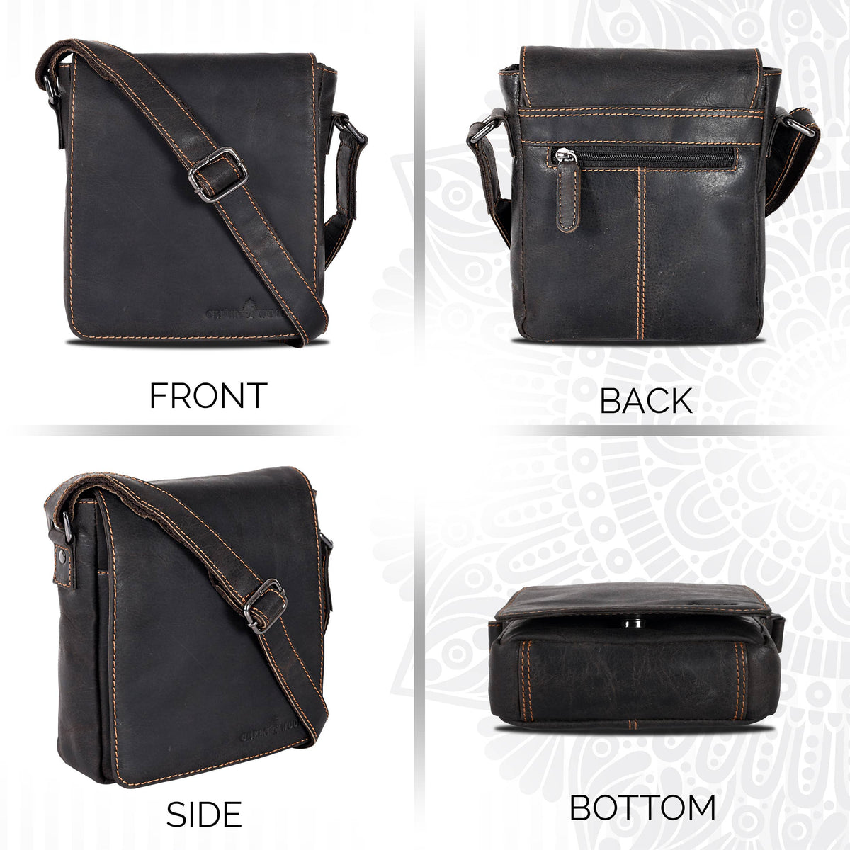 GREENWOOD LEATHER Leather Shoulder Bag Luna