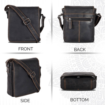 GREENWOOD LEATHER Leather Shoulder Bag Luna
