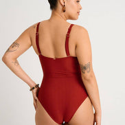 EVERYDAY SUNDAY Textured Full Cup One-Piece with Ring