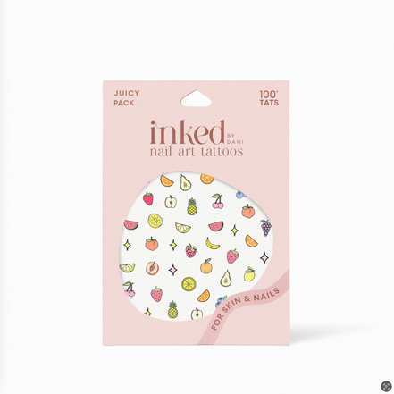 INKED BY DANI Juicy Nail Art Temporary Tattoo Pack