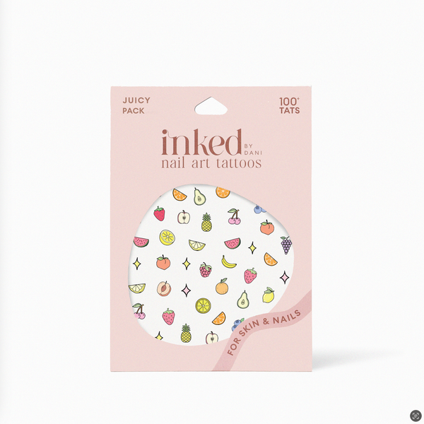 INKED BY DANI Juicy Nail Art Temporary Tattoo Pack