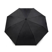 SELINI Compact Solid Black Travel Umbrella