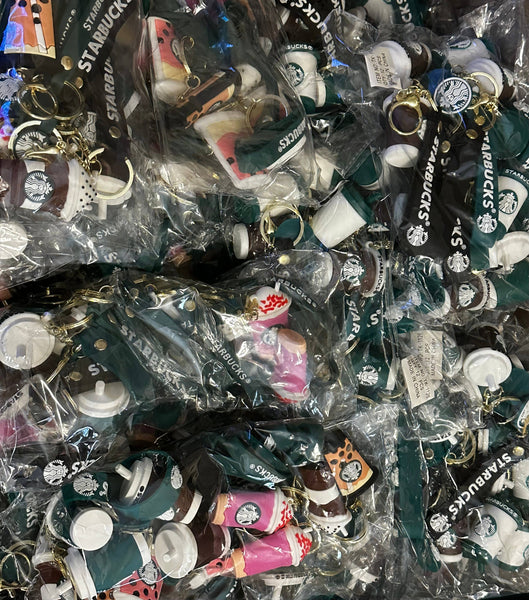 Starbucks charm keychains 12 pack