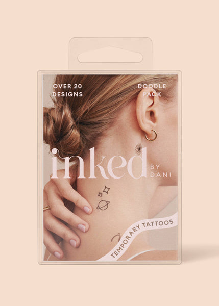 INKED BY DANI Doodle Temporary Tattoo Pack