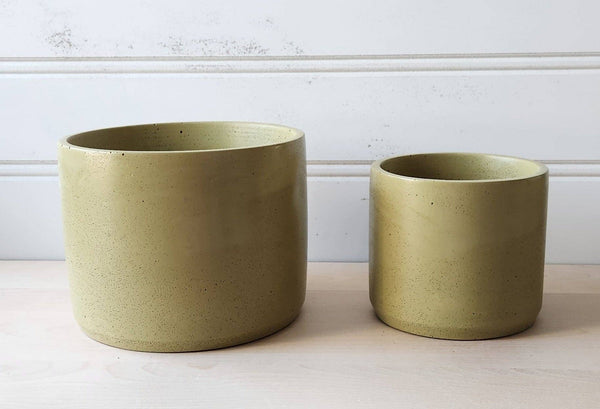 PLANT ‘ER HERE Cylinder Planter- 5" and 7" Chartreuse