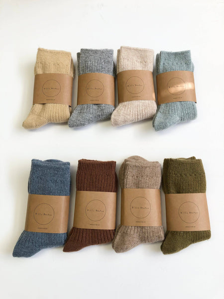 BILLY BAMBOO ICELAND WOOL SOCKS - neutral