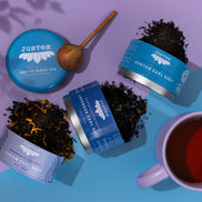 Earl Grey Tea Trio Tin & Spoon -Organic, Fair-Trade Tea Gift