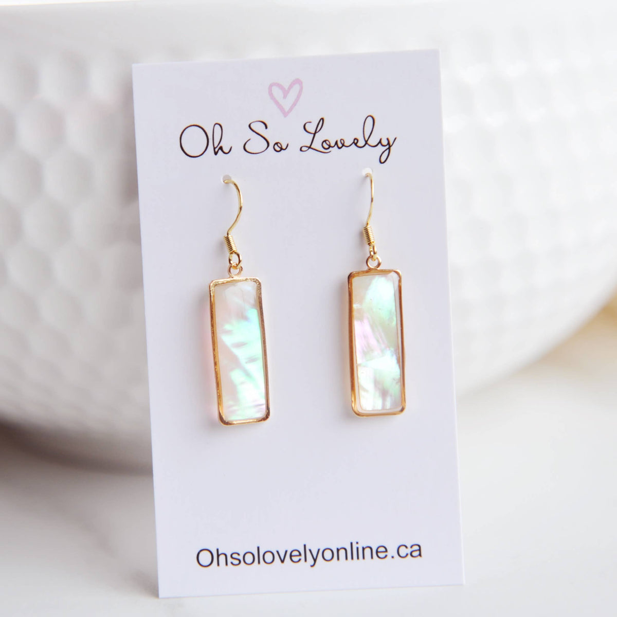 Oh So Lovely VALERIE, Mother of Pearl Earrings