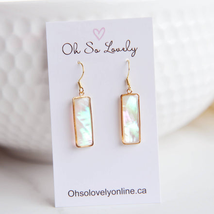 Oh So Lovely VALERIE, Mother of Pearl Earrings