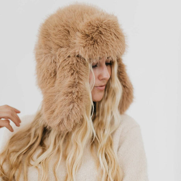 Pretty simple Bonnie Bomber Faux Fur Winter Hat