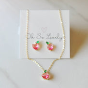 Oh So Lovely Peach Necklace 
