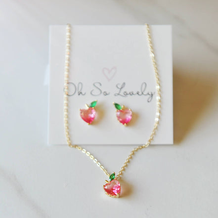 Oh So Lovely Peach Necklace 