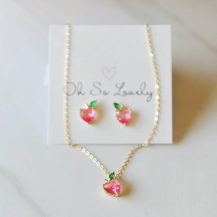 Oh So Lovely Peach Necklace 