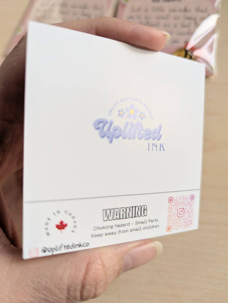 UPLIFTED INK Spread Sunshine with our "Bee Happy" Uplifting Mini Card!