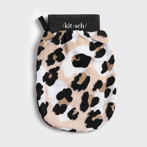 KITSCH Eco-Friendly Exfoliating Glove - Leopard