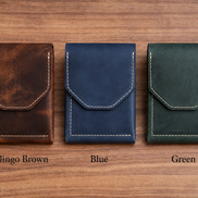 Leather Cash Wallet, Vertical Minimalist Wallet, 2026 wallet