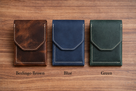 Leather Cash Wallet, Vertical Minimalist Wallet, 2026 wallet