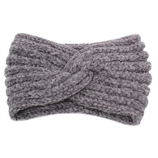 Knitted Bow Crochet Twist Ear Warm turban Headband