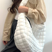 24 POPS Oversized Quilted Carryall Crossbody Bag