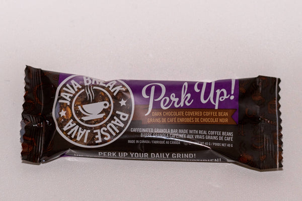 Wildly Canadian Perk Up! Caffeinated Specialty Bar with Dark Chocolate
