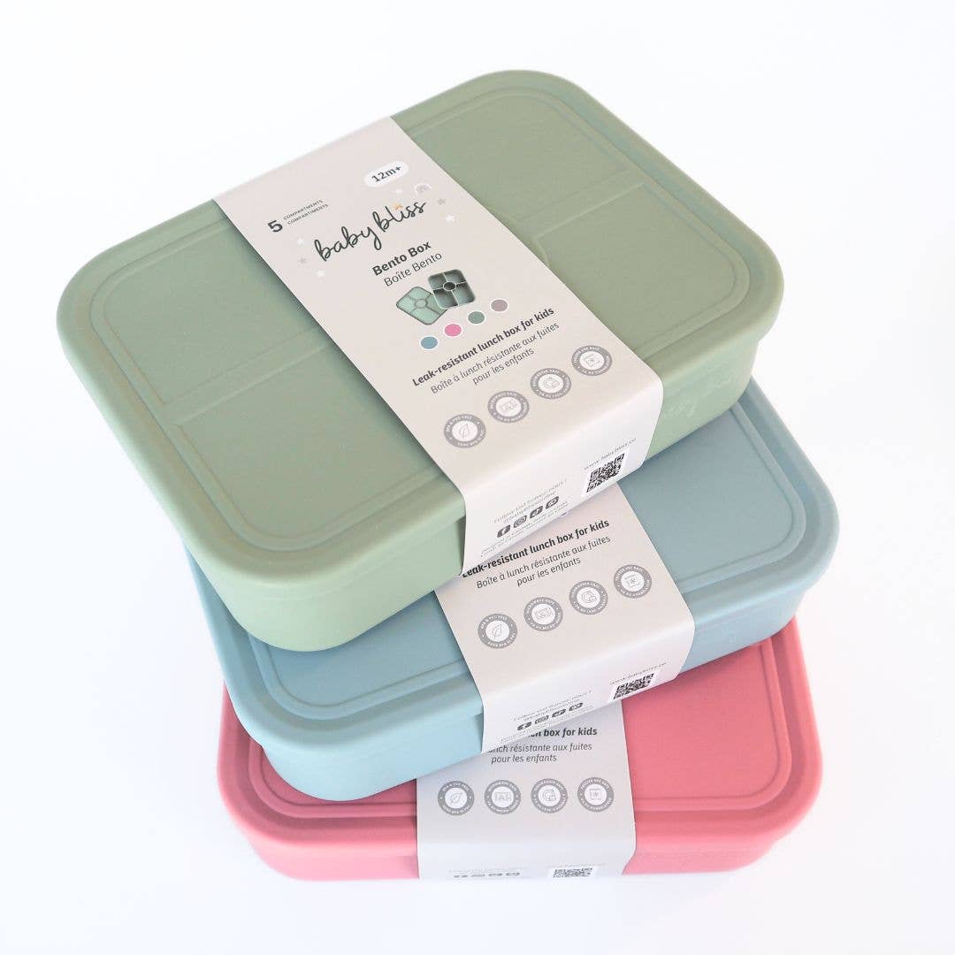 Baby bliss Kids Bento Box, Leak-Proof & 100% Silicone