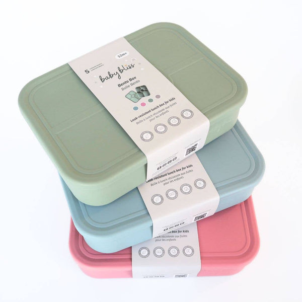 Baby bliss Kids Bento Box, Leak-Proof & 100% Silicone