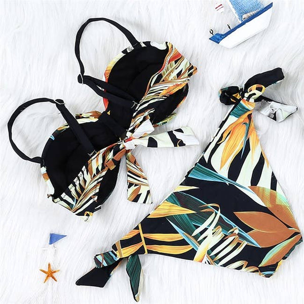 LAZYDAISYSWIMWEAR Tropical Bohemian Leaf Fantasy Bikini Set