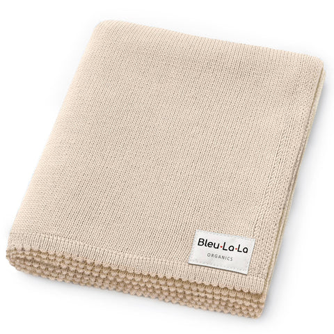 Bleu La La 100% Organic Luxe Baby Blanket