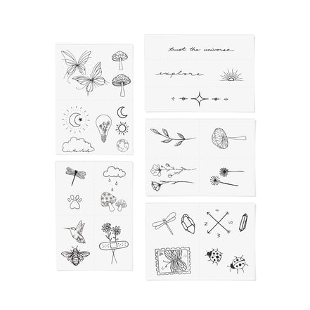 INKED BY DANI Explorer Temporary Tattoo Pack