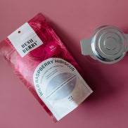 BLUSH BERRY Organic Wild Raspberry Hibiscus Tea