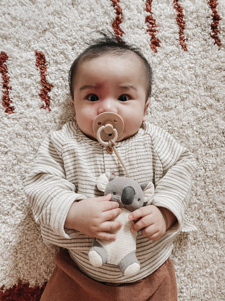 Bitzy Pal Natural Rubber Pacifier & Plush