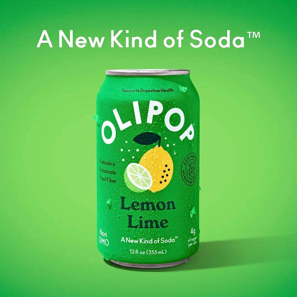 Olipop Lemon Lime Sparkling Tonic 355 ml