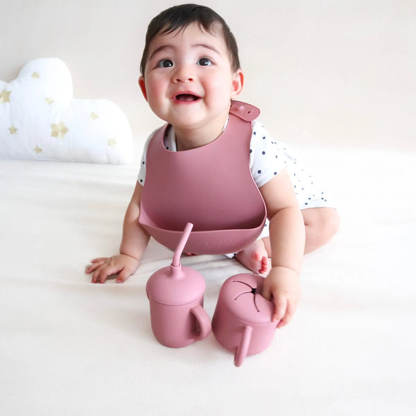 Baby bliss Sippy Cup with Straw, Spill-Proof & Anti-Stain - Almond