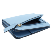 Women's Small Compact Bifold Luxury Wallet With Window ID